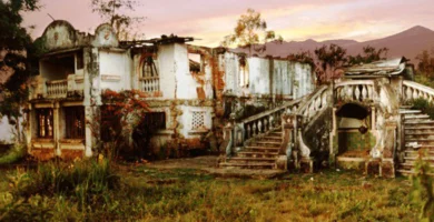 Edificio antiguo que se usaba como campo de concentracion en fusagasuga